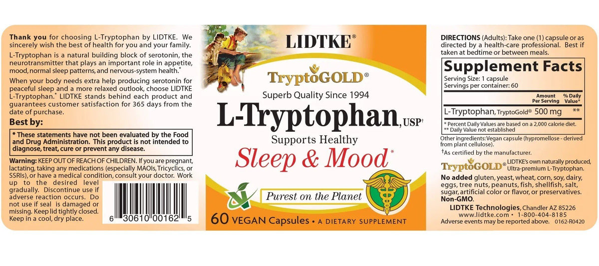 LIDTKE L-Tryptophan 60 Capsule