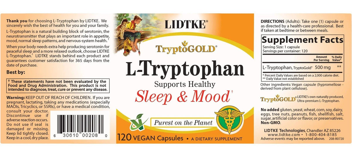 LIDTKE L-Tryptophan 120 Capsule