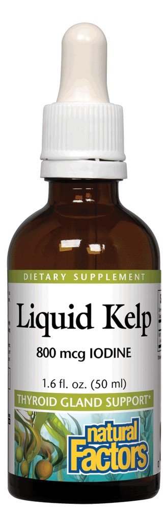 Natural Factors Liquid Kelp 800mcg Iodine 1.6 oz Liquid