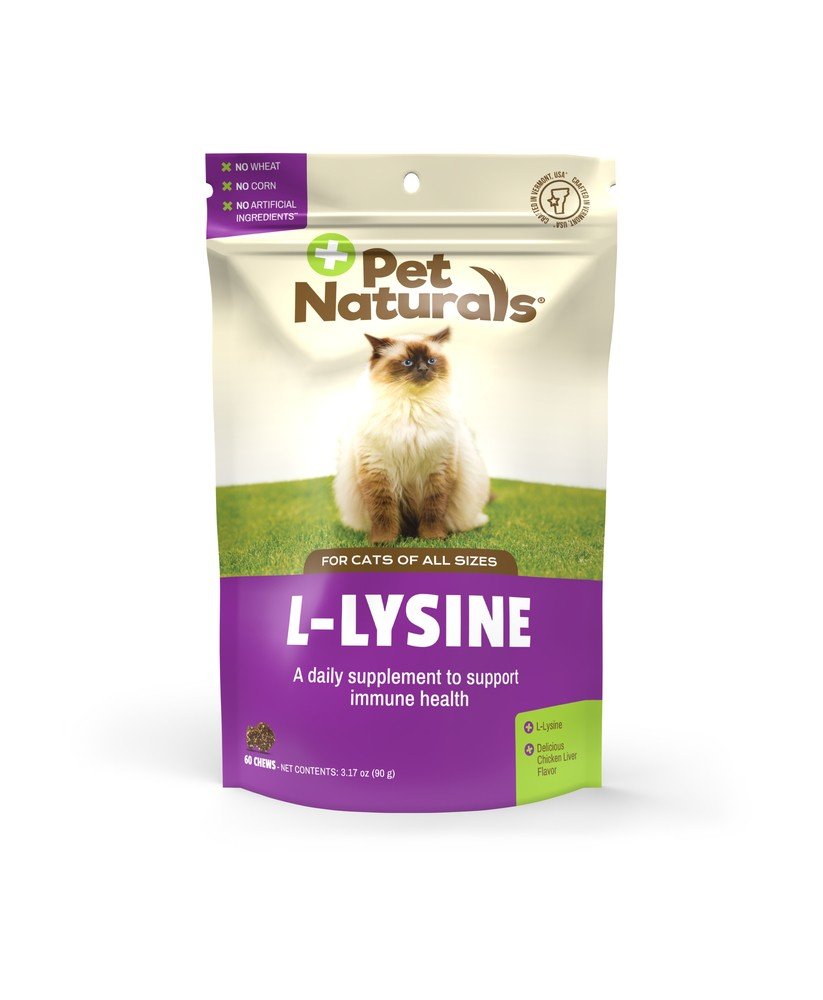 Pet Naturals Of Vermont L-Lysine For Cats 60 Chewable