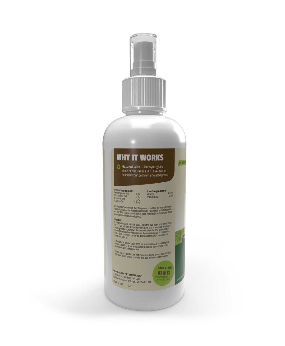 Pet Naturals Of Vermont Protect Flea &amp; Tick Repellent Spray 8 oz Liquid