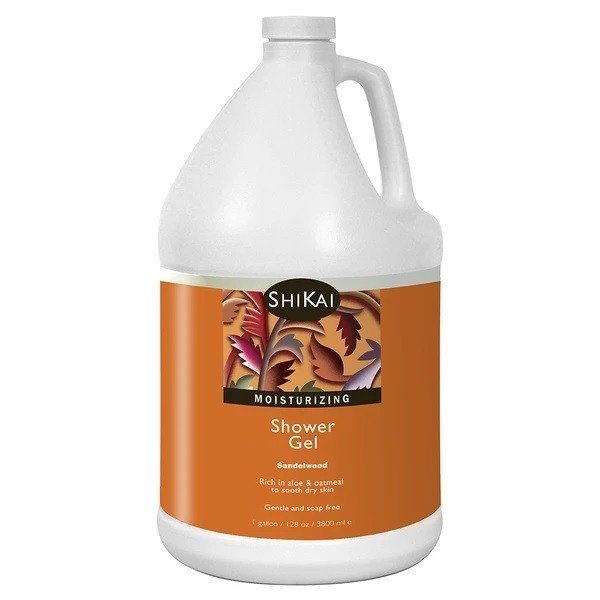 Shikai Moisturizing Shower Gel - Amber Sandlewood 1 Gallon Gel