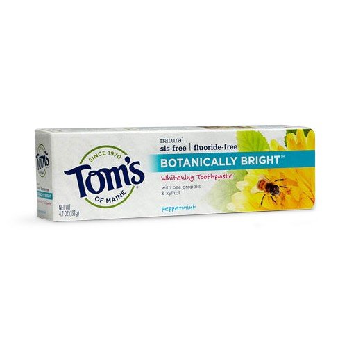 Tom&#39;s Of Maine Botanically Bright Toothpaste Peppermint 4.7 oz Paste