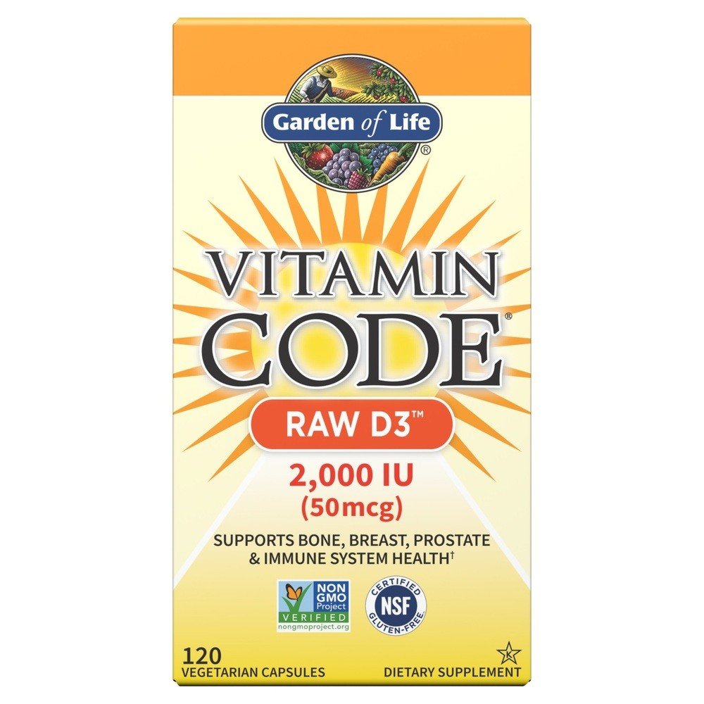 Garden of Life Vitamin Code Raw D3 2000 IU 120 Capsule