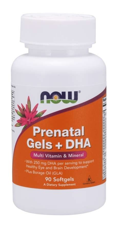 Now Foods Prenatal Gels + DHA 90 Softgel