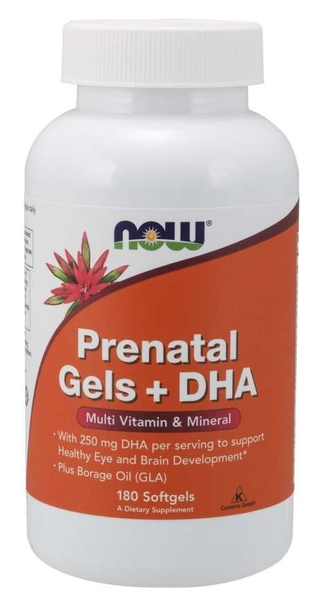 Now Foods Prenatal Gels + DHA 180 Softgel