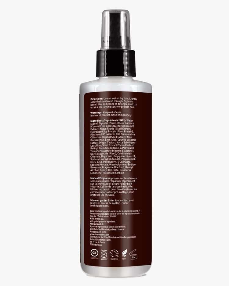 Desert Essence Coconut Hair Defrizzer and Heat Protector 8 fl oz Spray