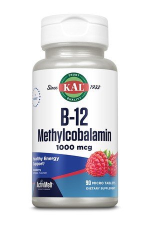 Kal B-12 Methycobalamin 1000mcg-Red Raspberry 90 Tablet