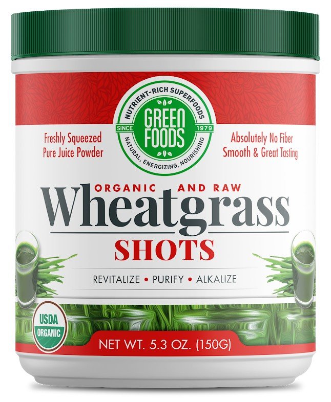 Green Foods Wheat Grass Shot 30 Servings 5.3 oz Powder