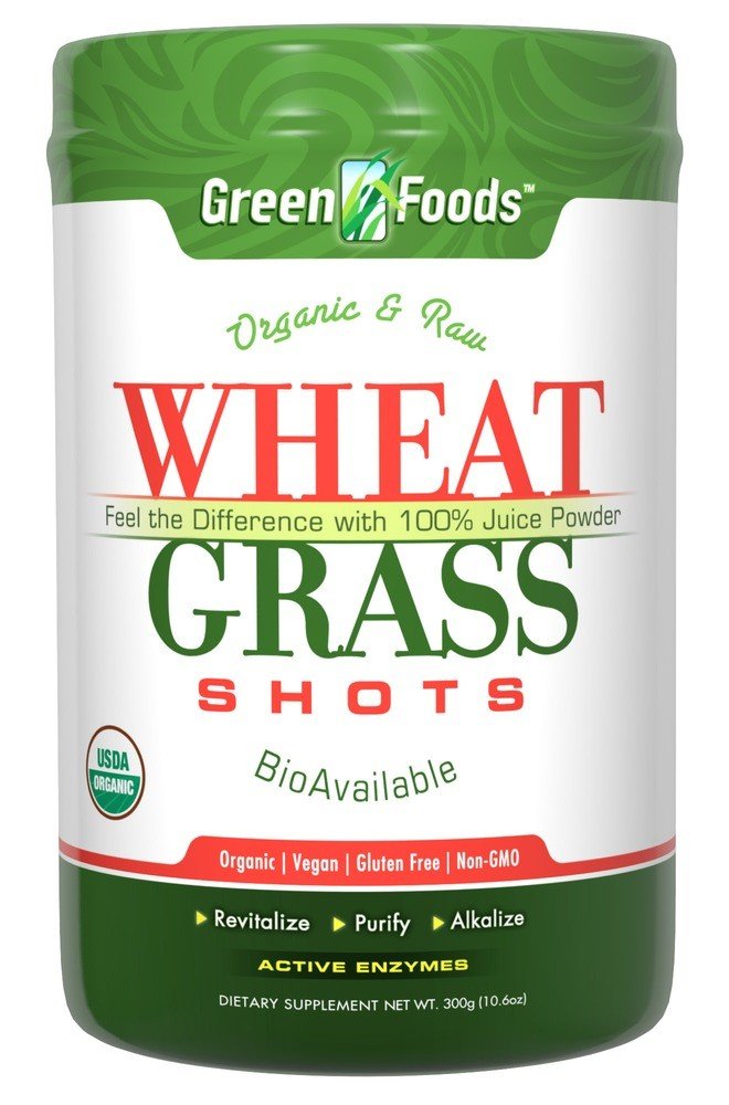 Green Foods Wheat Grass Shot 60 Serving 300 g Powder