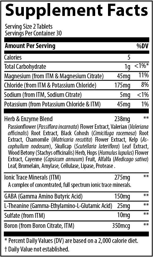 Trace Minerals Natural Rest Plus+ 60 Tablet