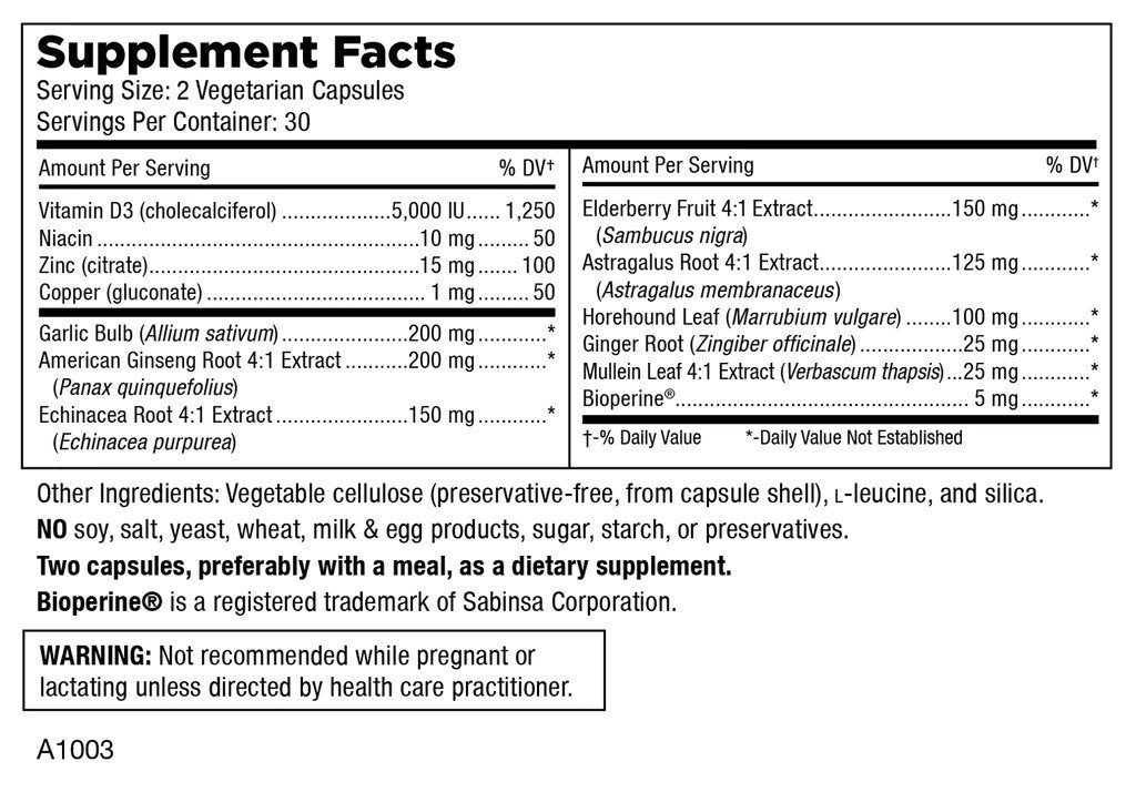 Mt. Angel Vitamins Cold Facts + D 60 Capsule