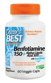 Doctors Best Best Benfotiamine 150 + Alpha-Lipoic Acid 300 60 VegCap