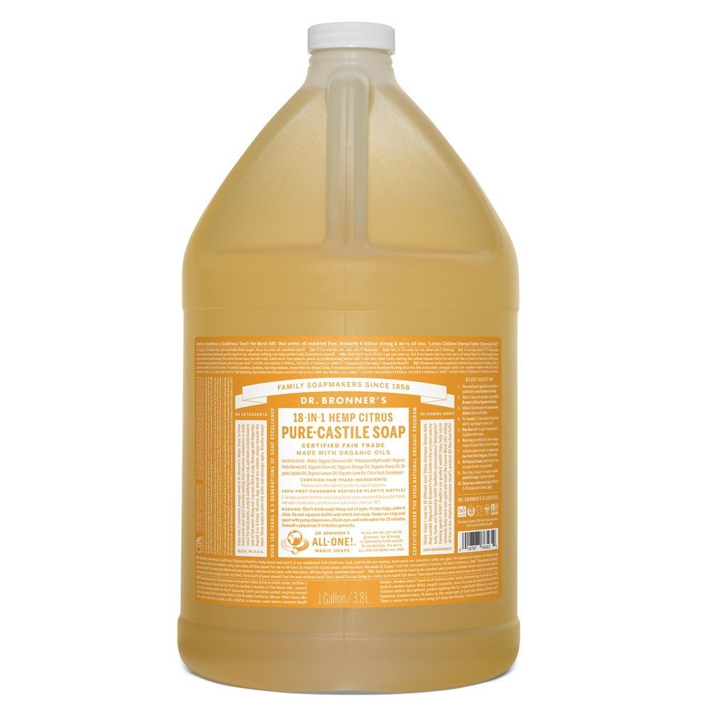 Dr. Bronner's Pure Castile Liquid Soap Citrus 128 oz Liquid