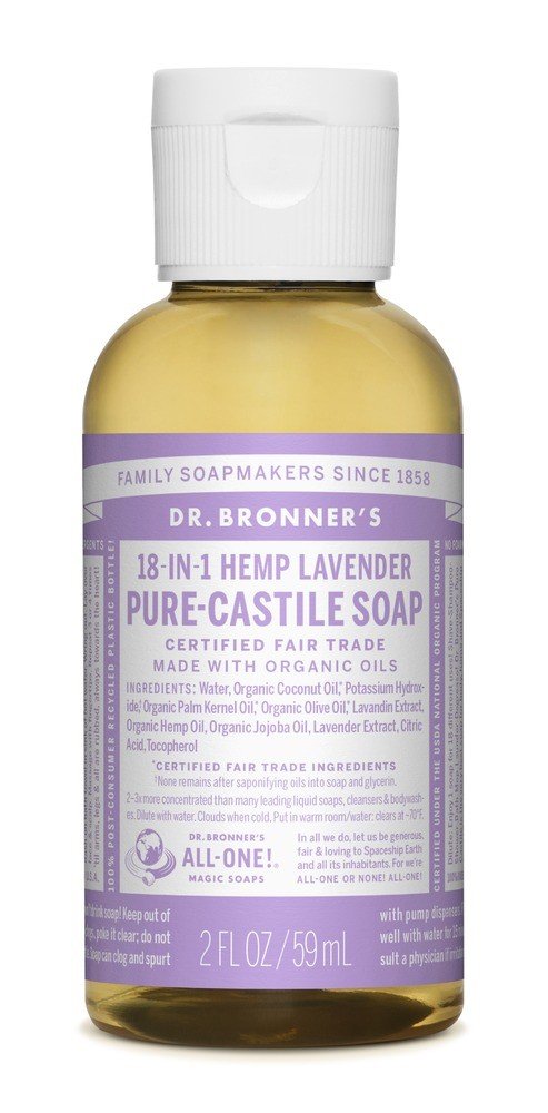 Dr. Bronner's Pure Castile Liquid Soap Lavender 2 oz Liquid