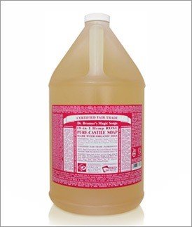 Dr. Bronner&#39;s Pure Castile Liquid Soap Rose 128 oz Liquid