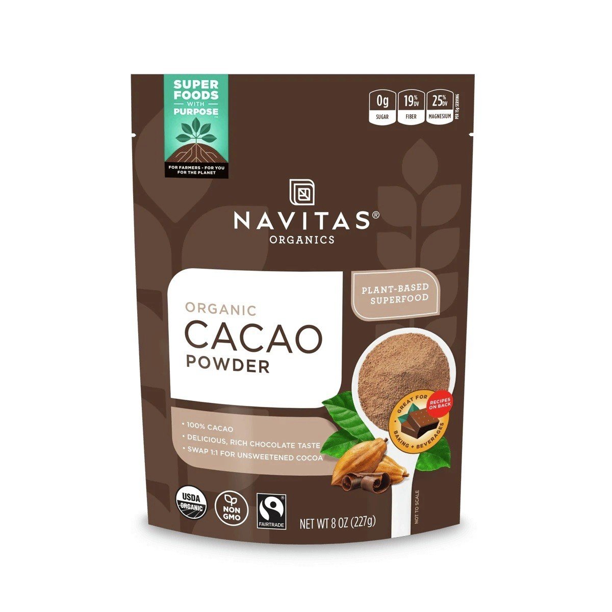 Navitas Cacao Powder Organic 8 oz Powder
