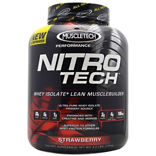 Muscletech Performance Series Nitro-Tech Strawberry 4 lb Powder