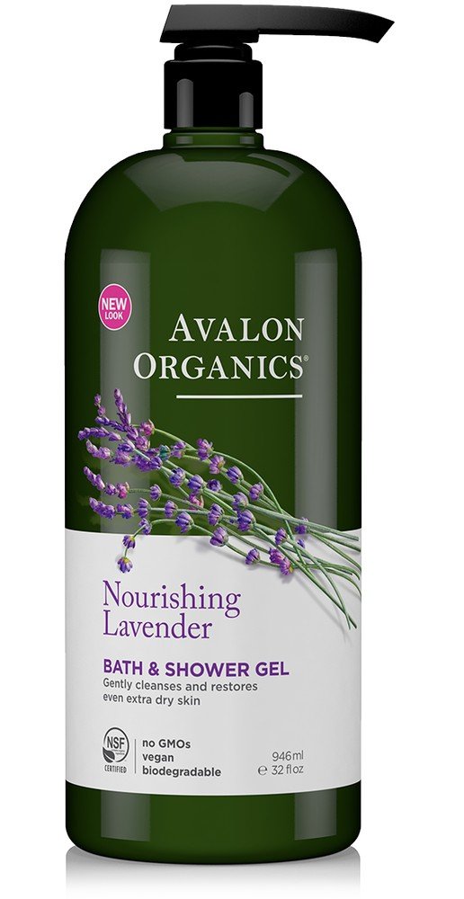 Avalon Organics Nourishing Lavender Bath &amp; Shower Gel 32 oz Liquid