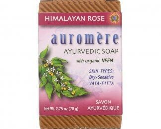 Auromere Ayurvedic Products Ayurvedic Bar Soap Himalayan Rose 2.75 oz Bar Soap