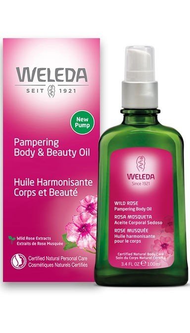Weleda Pampering Body &amp; Beauty Oil -Wild Rose 3.4 oz Oil