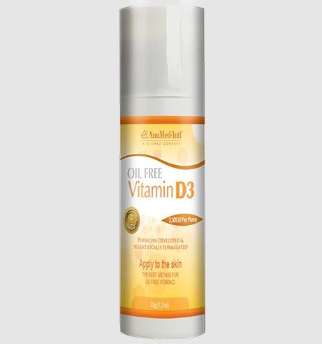 AnuMed Intl Vitamin D3 Oil Free 1.2 oz Cream