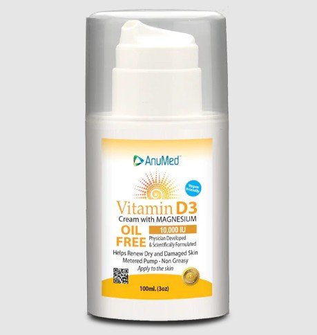AnuMed Intl Vitamin D3 Oil Free 3 oz Cream