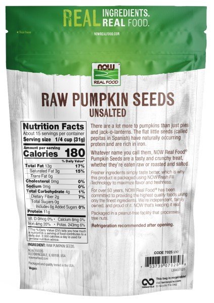 Now Foods Raw Pumpkin Seeds Raw 1 lb Seed
