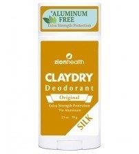 Zion Health Clay Dry Silk Original Deodorant 2.5 oz Stick