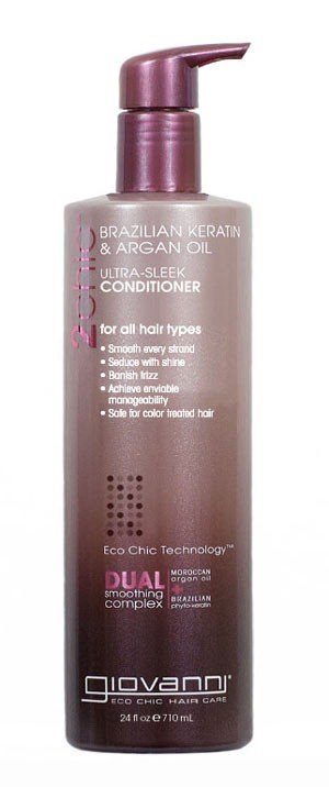 Giovanni 2chic Brazilian Keratin & Argan Oil Ultra Sleek Conditioner 24 oz Liquid