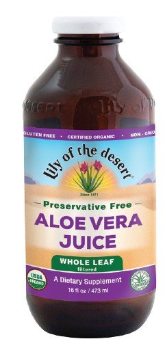 Lily Of The Desert Aloe Vera Whole Leaf Preservative Free 16 oz Liquid