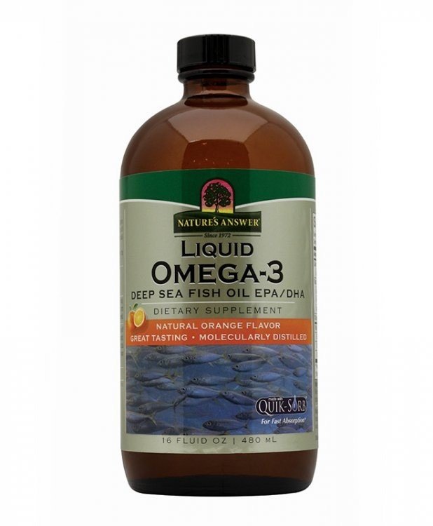 Nature's Answer Liquid Omega 3 Deep Sea Fish Oil EPA/DHA 16 oz Liquid