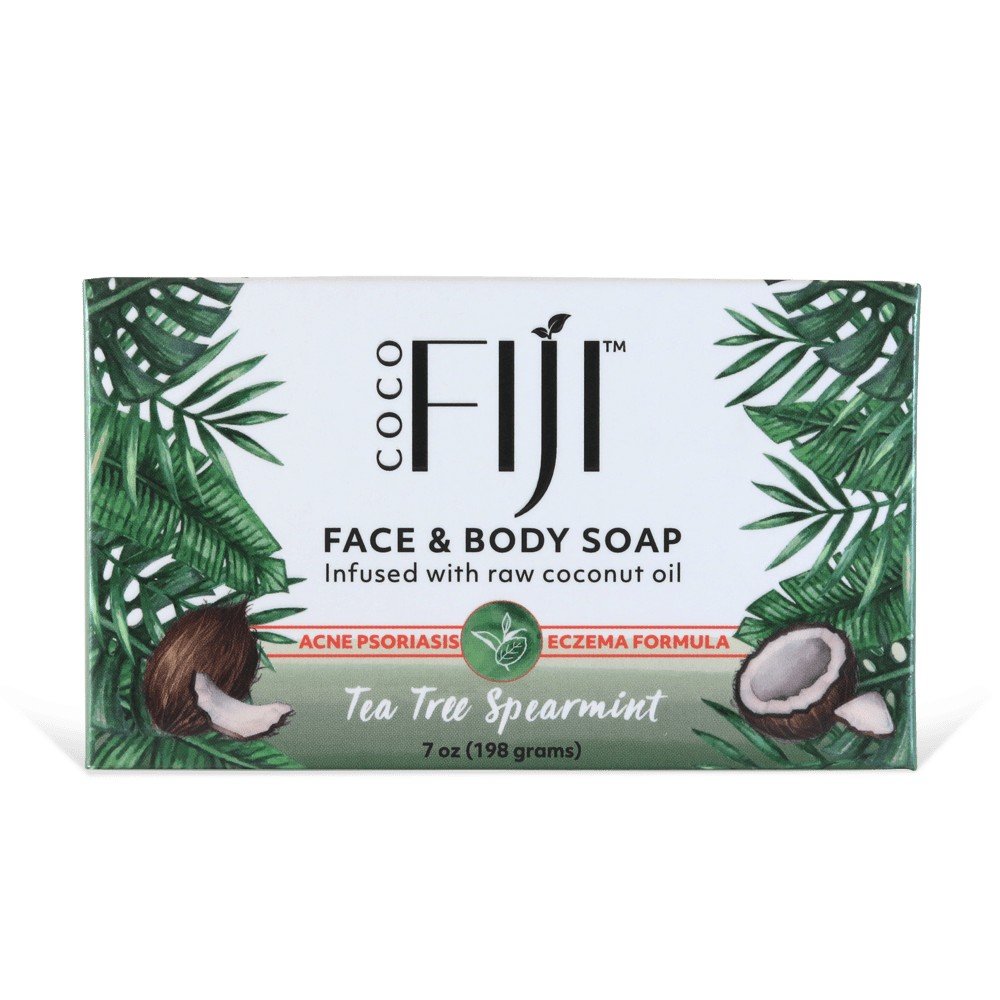 Organic Fiji Organic Tea Tree Spearmint Bar Soap 240 gram Bar Soap