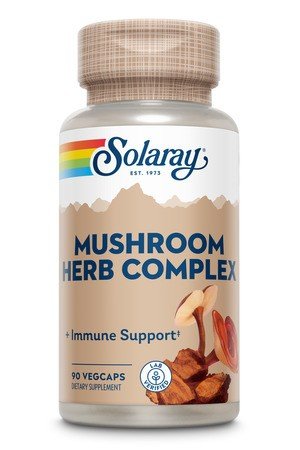 Mushroom Herb Complex | Solaray | Immune System Support | Dietary Supplement | 90 VegCaps | 90 Vegetable Capsules | VitaminLife