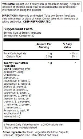 Solaray Multidophilus 24, Super 30 bil 60 VegCap