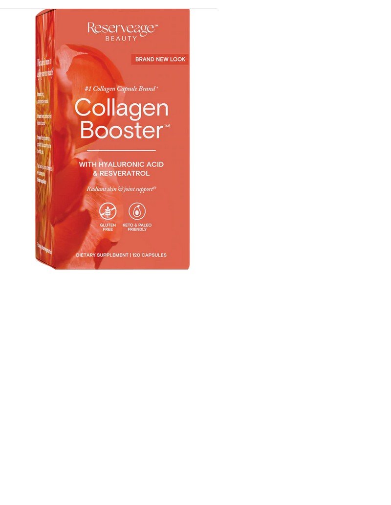 Collagen Booster | Reserveage | Skin Support | Joint Support | Hyaluronic Acid | Resveratrol | Gluten Free | Keto Friendly | Paleo Friendly | Dietary Supplement | 120 Capsules | VitaminLife