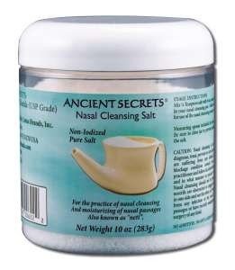 Ancient Secrets Nasal Cleansing Salt Jar 10 oz Salt