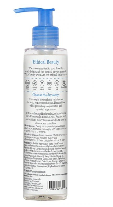 Derma-E Hydrating Gentle Cleanser 6 oz Liquid