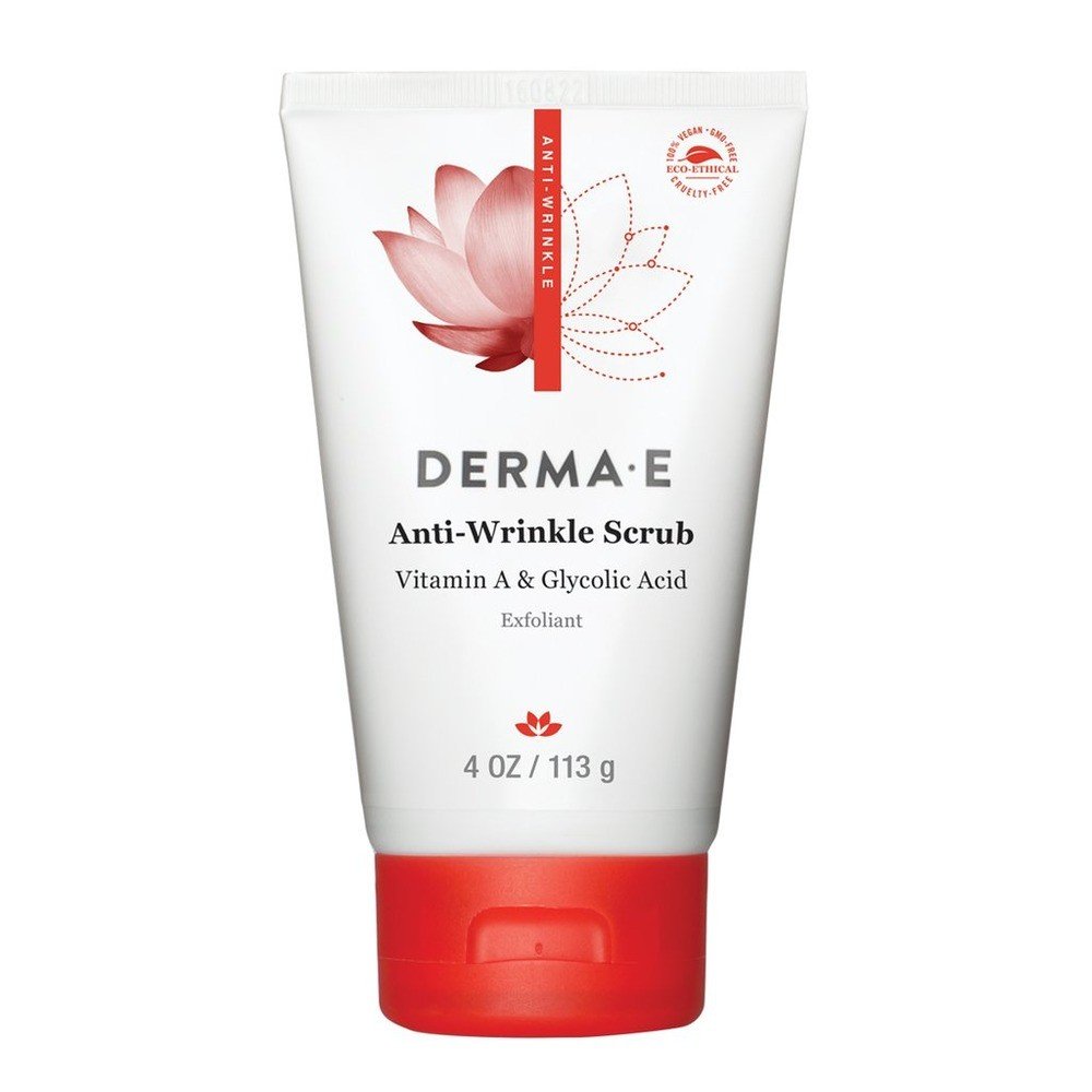 Derma-E Anti-Wrinkle Scrub with Vitamin A Glycolic Acid 4 oz Cream