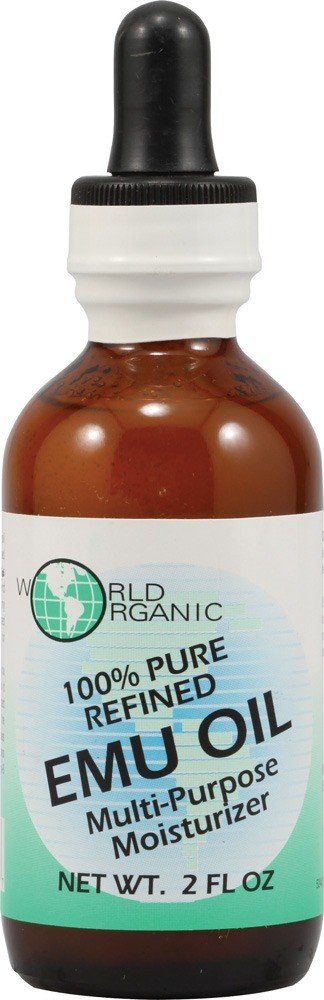 World Organics EMU Oil 100% pure w/Dropper 2 oz Oil