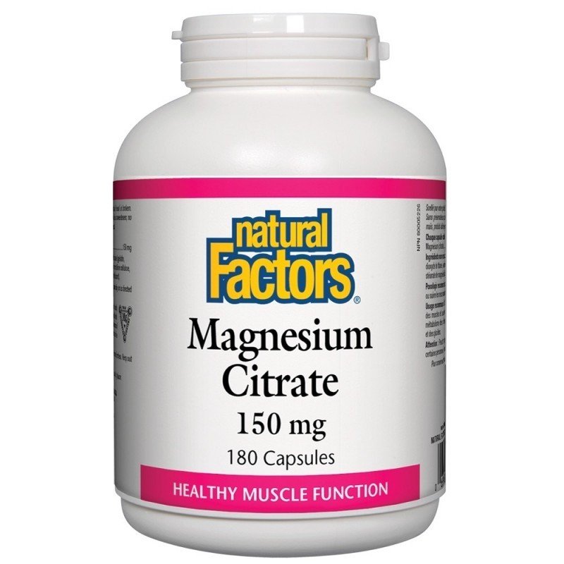 Natural Factors Magnesium Citrate 150mg 180 Capsule