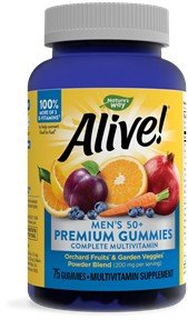 Nature&#39;s Way Alive! Mens 50+ Gummy Vitamins 75 Gummy