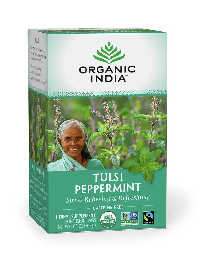 Organic India Tulsi Tea Peppermint 18 Tea Bag