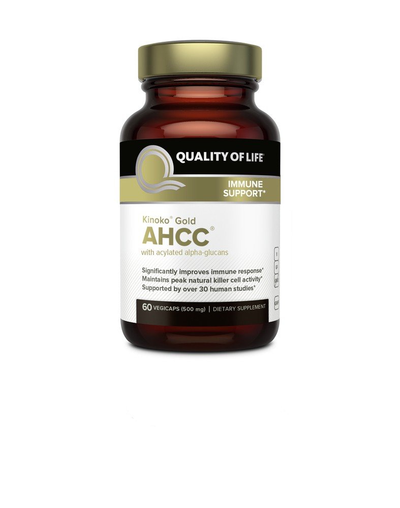 Quality of Life Labs Kinoko Gold AHCC 500mg 60 VegCap