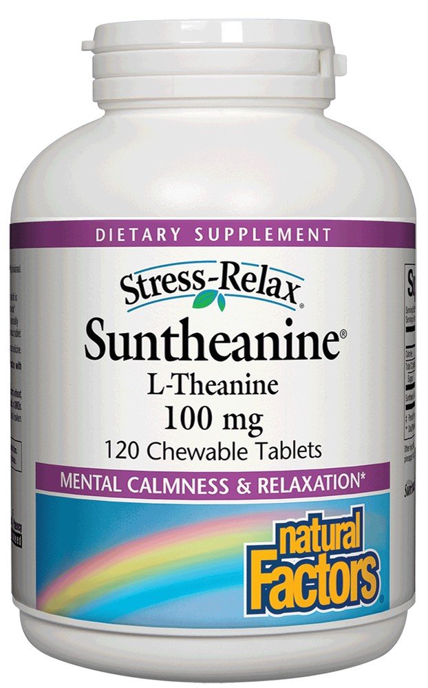 Natural Factors Stress-Relax Suntheanine L-Theanine - 100 mg 120 Chewable