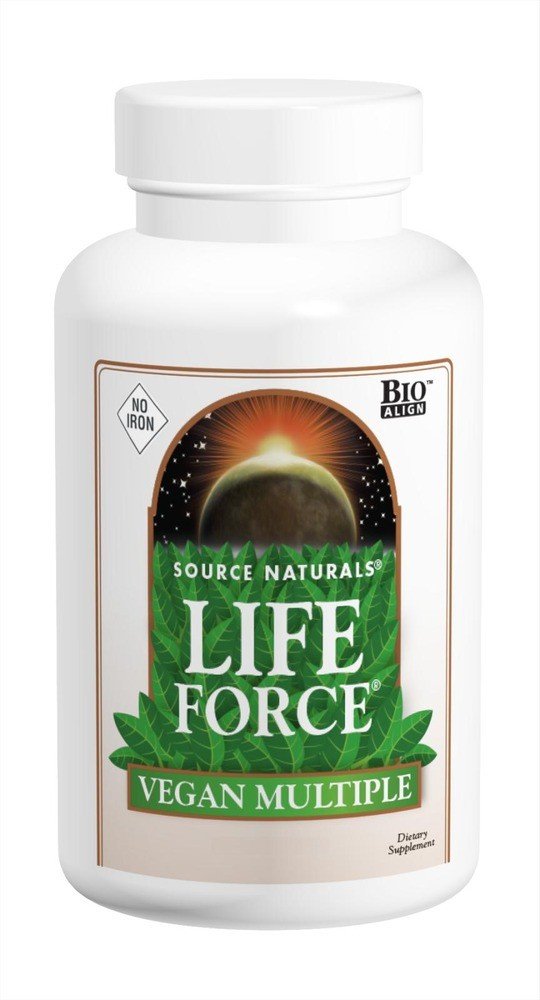 Source Naturals, Inc. Life Force Vegan Multiple No Iron 60 Tablet