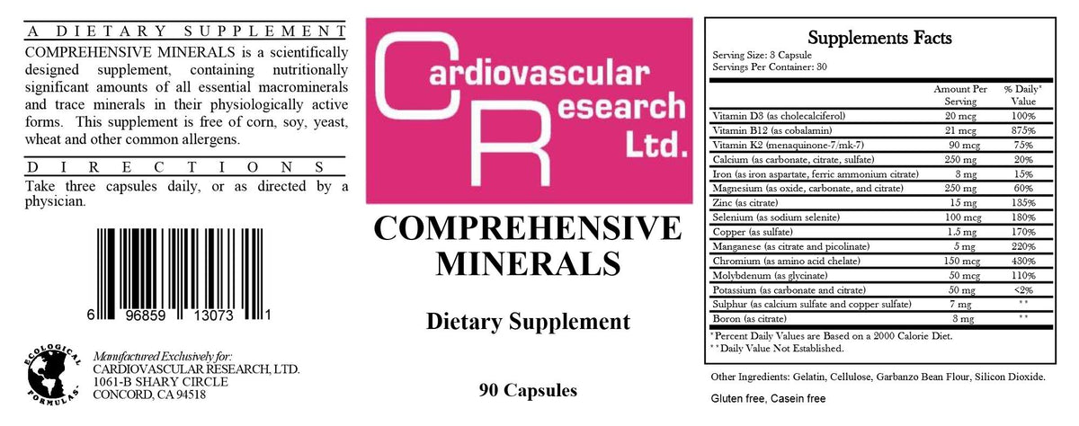 Ecological Formulas Comprehensive Minerals 90 Capsule