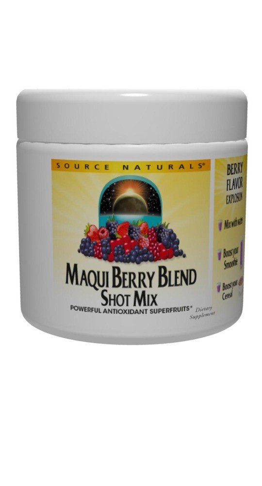 Source Naturals, Inc. Maqui Berry Blend Shot Mix 100gm 200 gm Powder