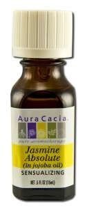 Aura Cacia Precious Essentials Oil Jasmine Absolute w/Jojoba 0.5 oz Oil