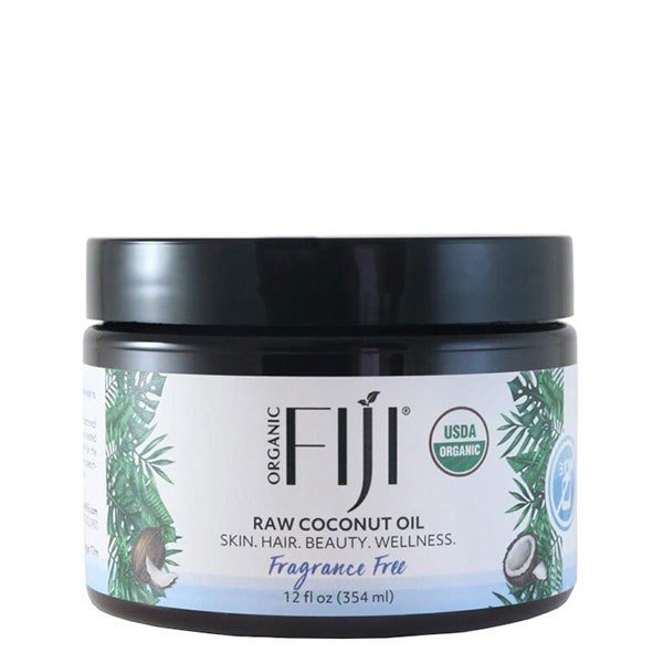 Organic Fiji Fragrance Free Raw Coconut Oil 12 oz Oil